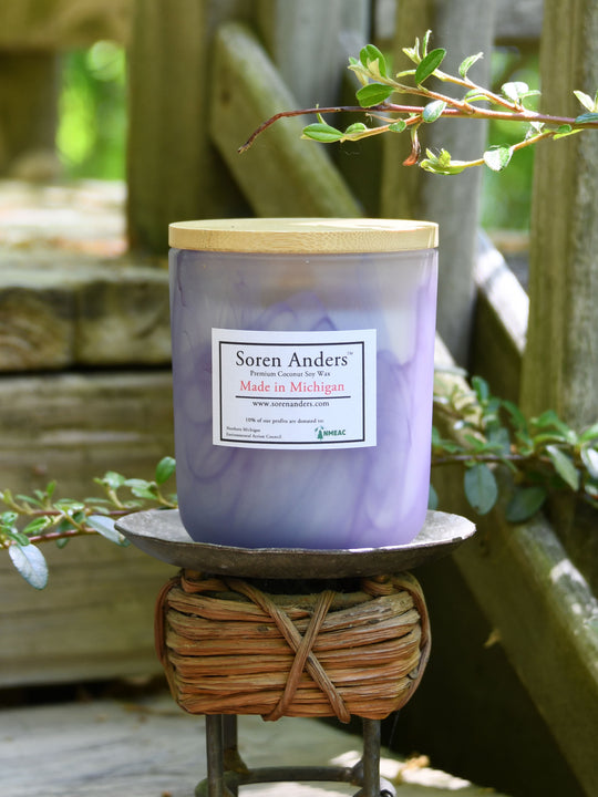 Wood Wick Jar Candle - Lavender and Sage